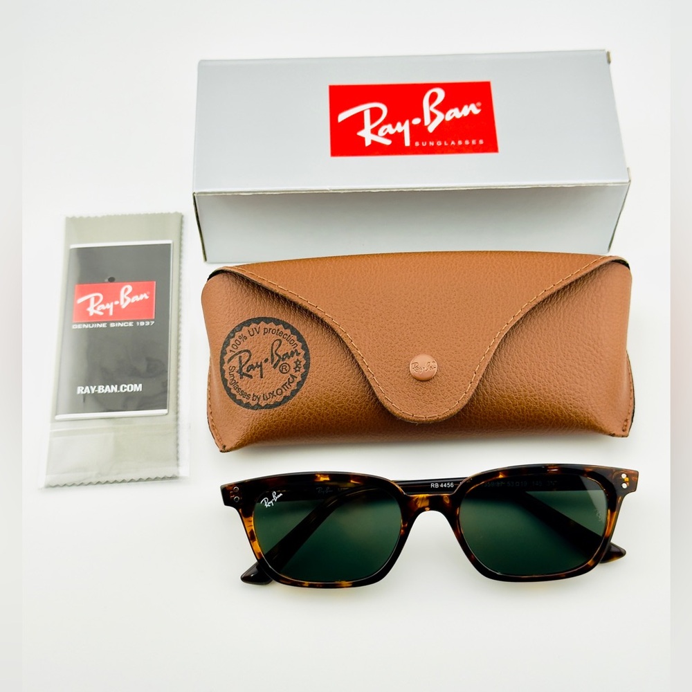 Ray-Ban Sunglasses RB4456 Zaya Bio Based Polished Havana Frame Gray Lens UNISEX! - Picture 14 of 14